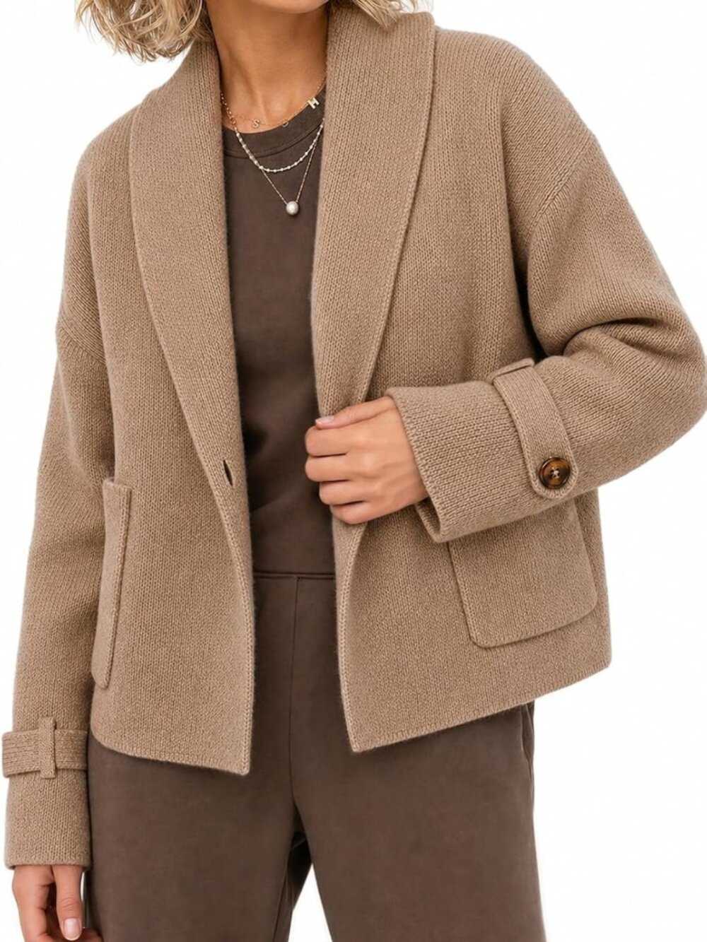 Cozy Open Front Chunky Knit Cardigan for Women - Stylish Sweater Jacket
